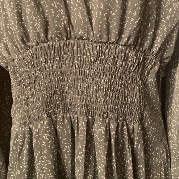 🌺green pattern dress - Picture 8 of 10